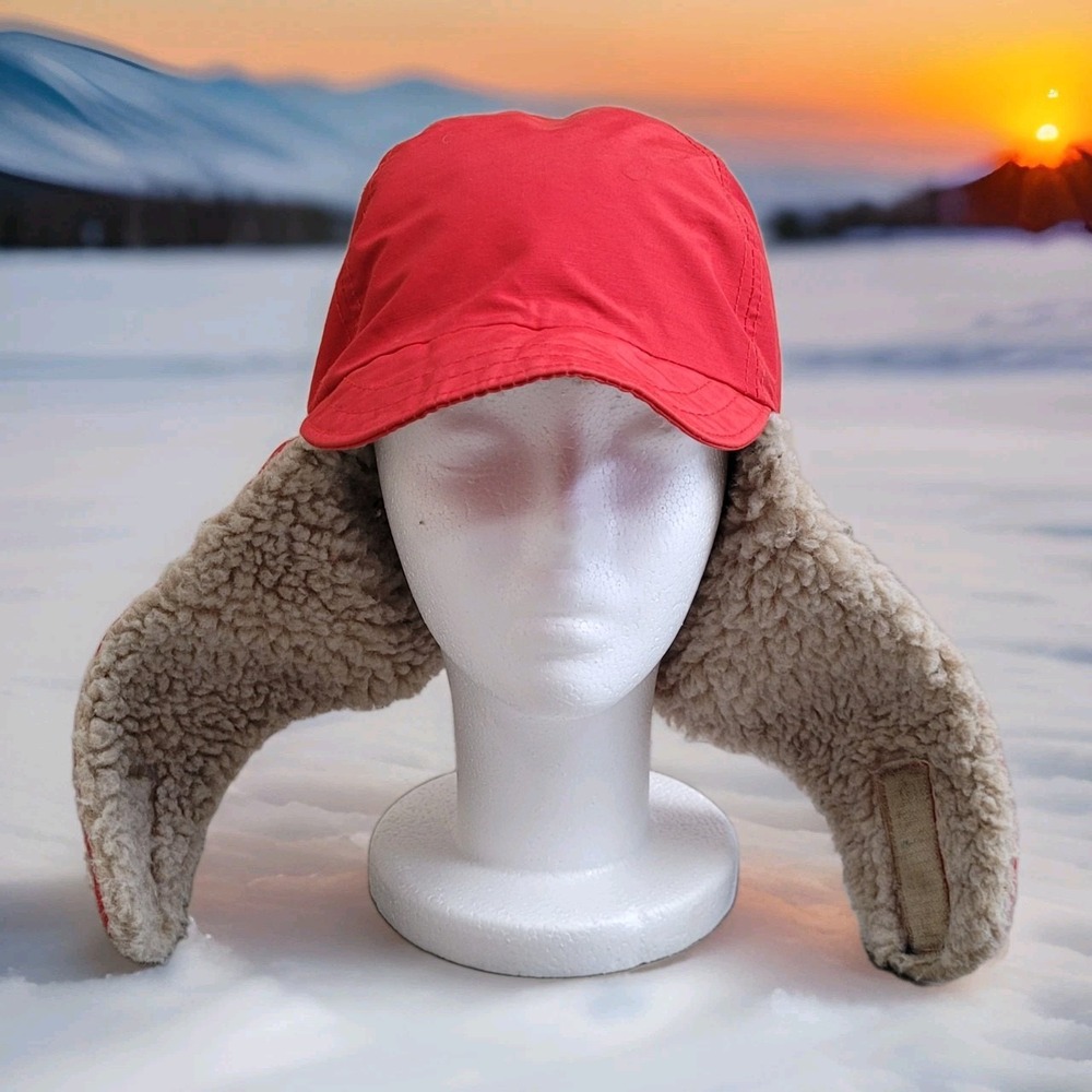 🌲 Vintage 80s Columbia Sportswear Gore‑Tex Trapper Red HatL/XL Made USA Winter